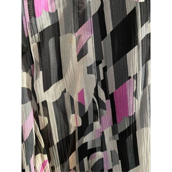 Jones New York 100% silk geometric print design skirt size 6P - Picture 3 of 4